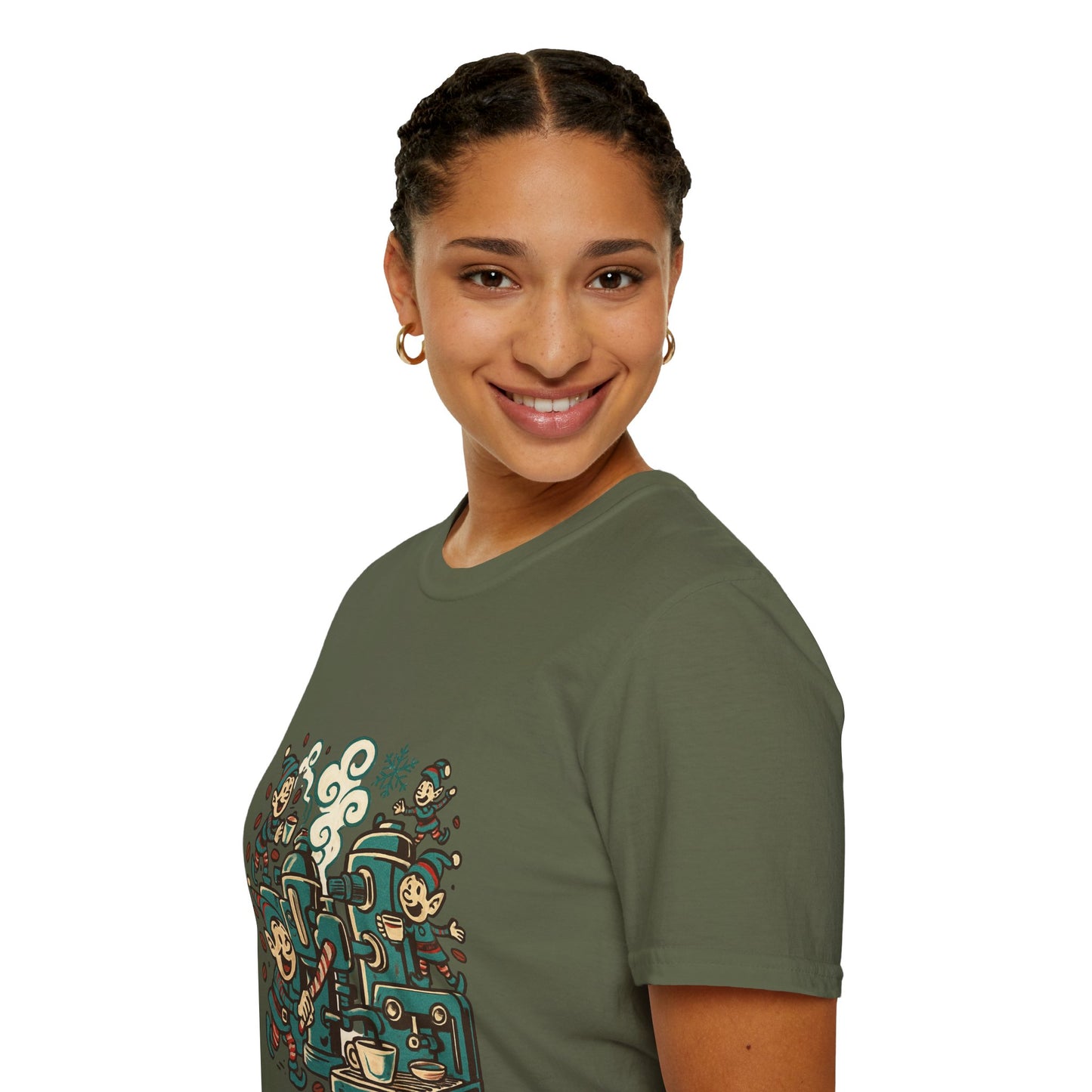 Brewstorm – Unisex Holiday Coffee Chaos T-Shirt