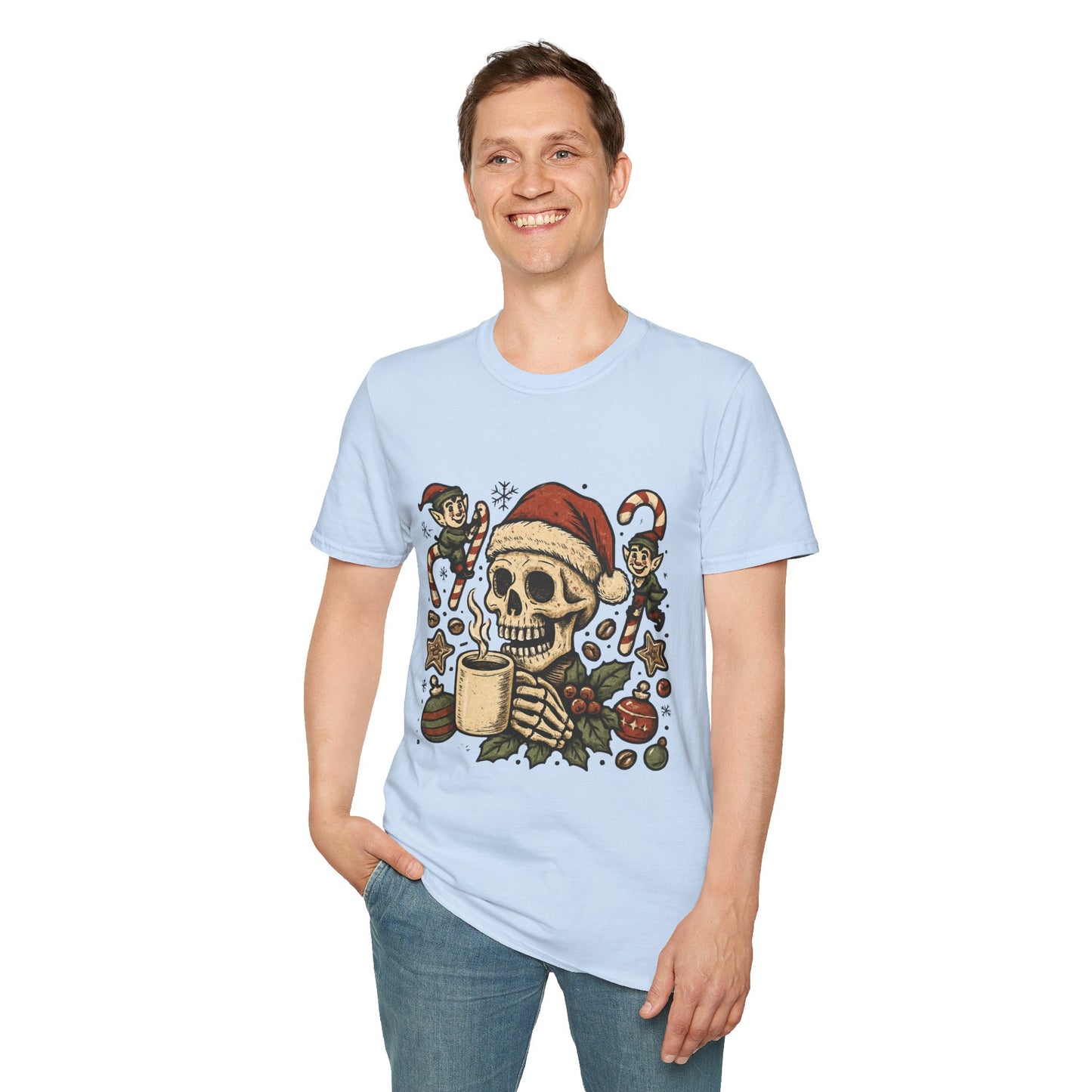 Santa Fuel – Dark Roast Christmas Unisex T-Shirt