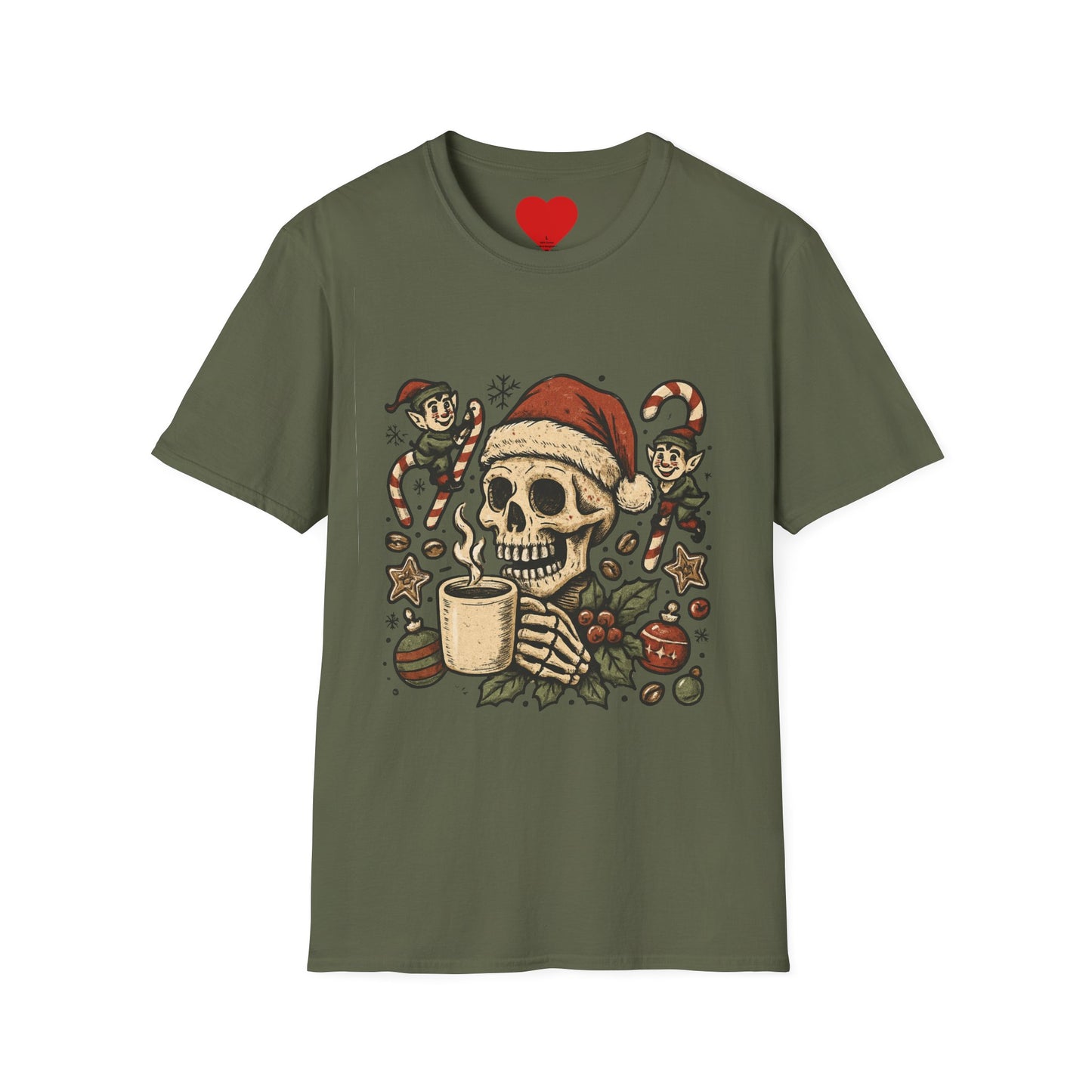 Santa Fuel – Dark Roast Christmas Unisex T-Shirt
