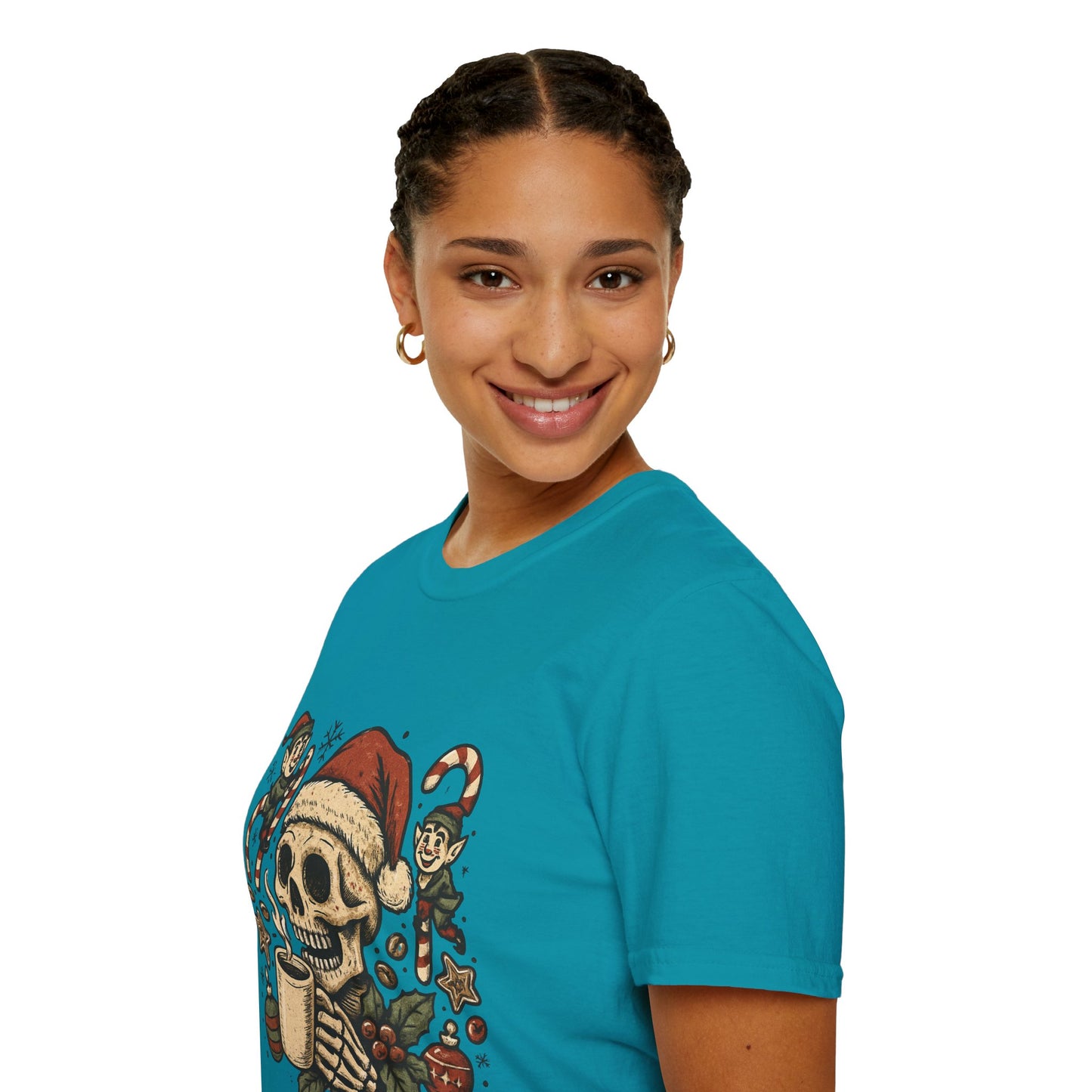 Santa Fuel – Dark Roast Christmas Unisex T-Shirt