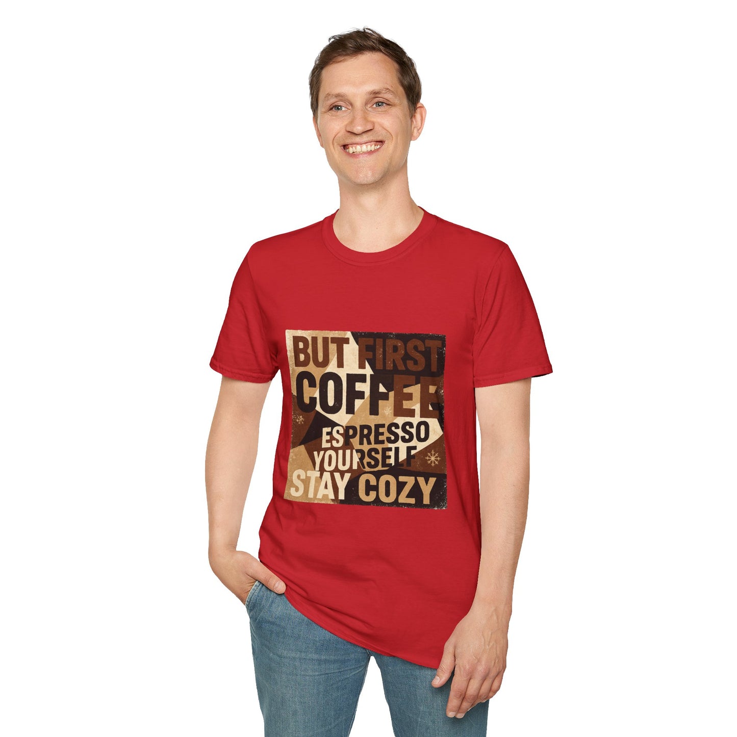 But First Coffee | Cozy Christmas Espresso Lover Unisex T-Shirt