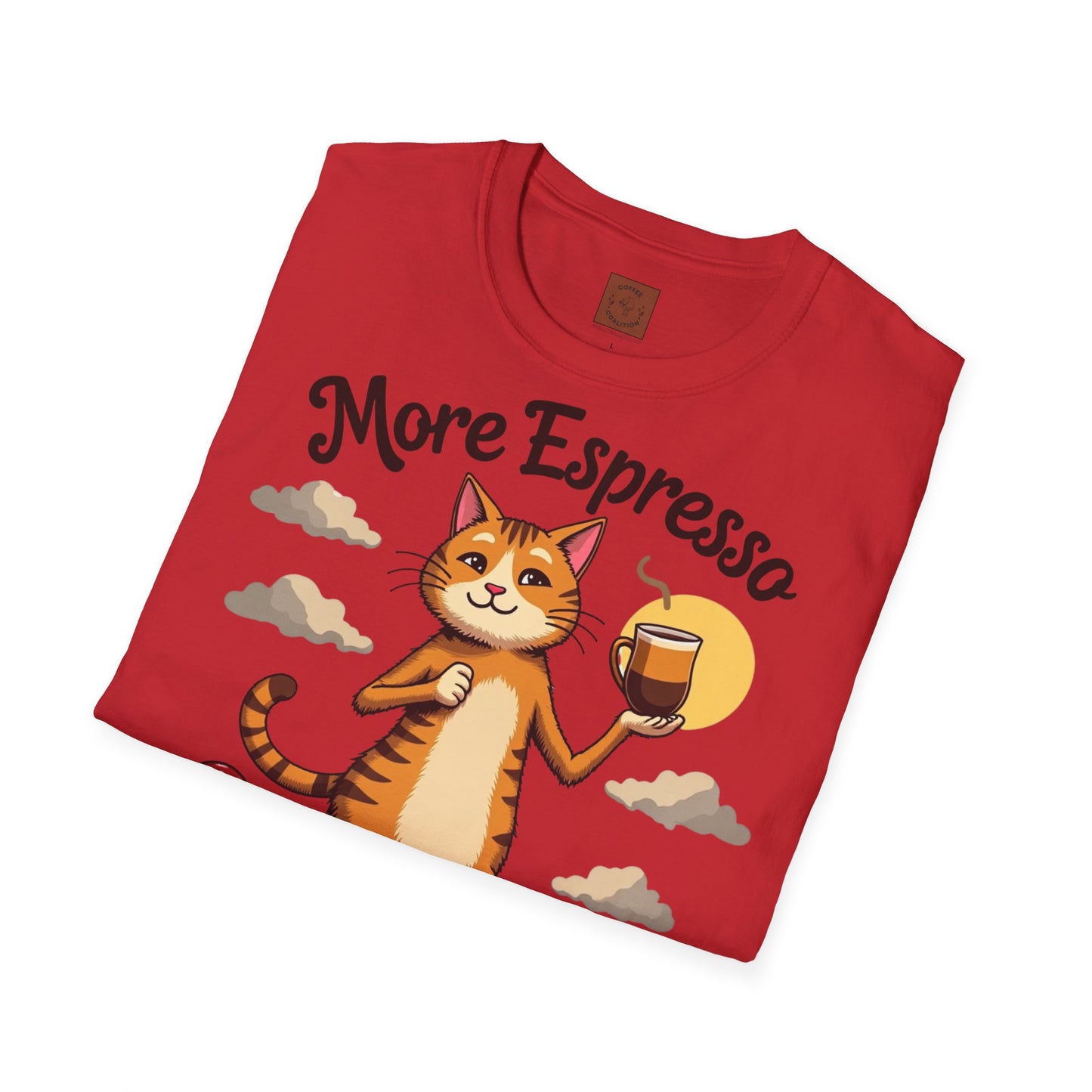 More Espresso, Less Depresso | Coffee Cat Vibes Tee