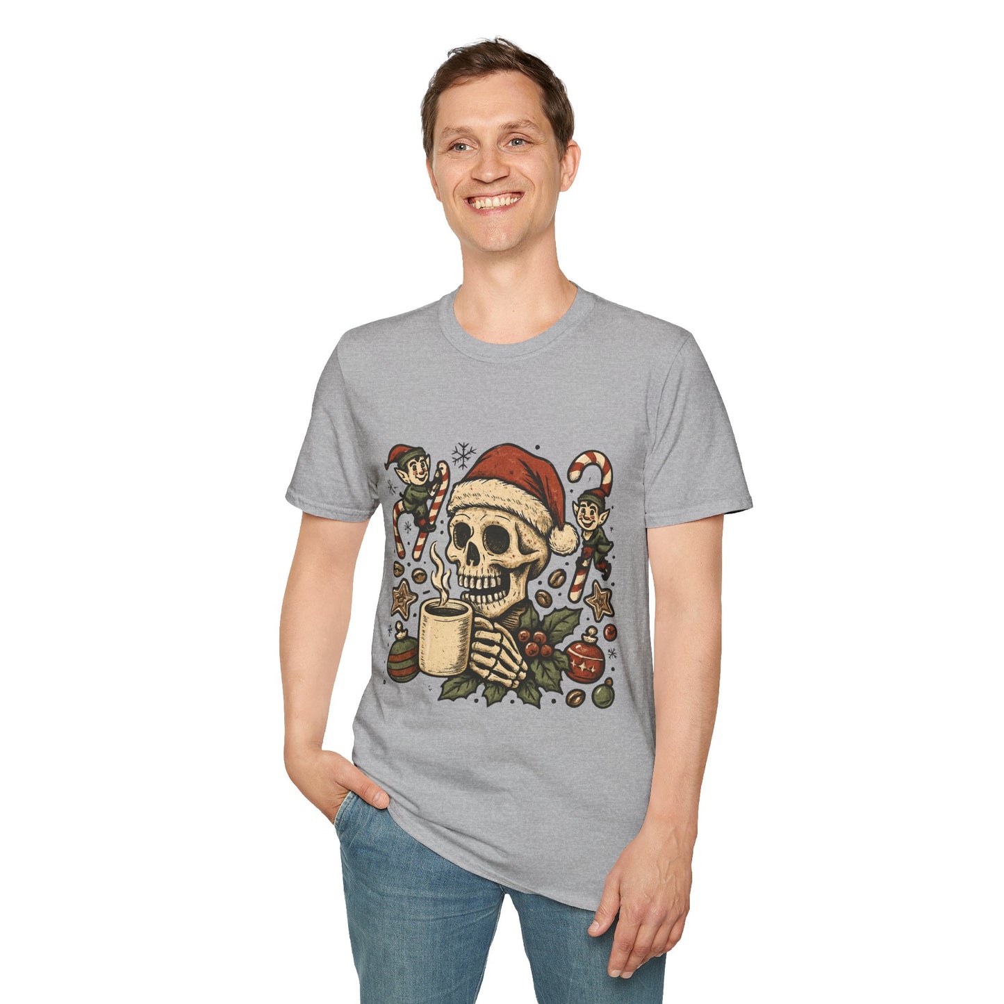 Santa Fuel – Dark Roast Christmas Unisex T-Shirt