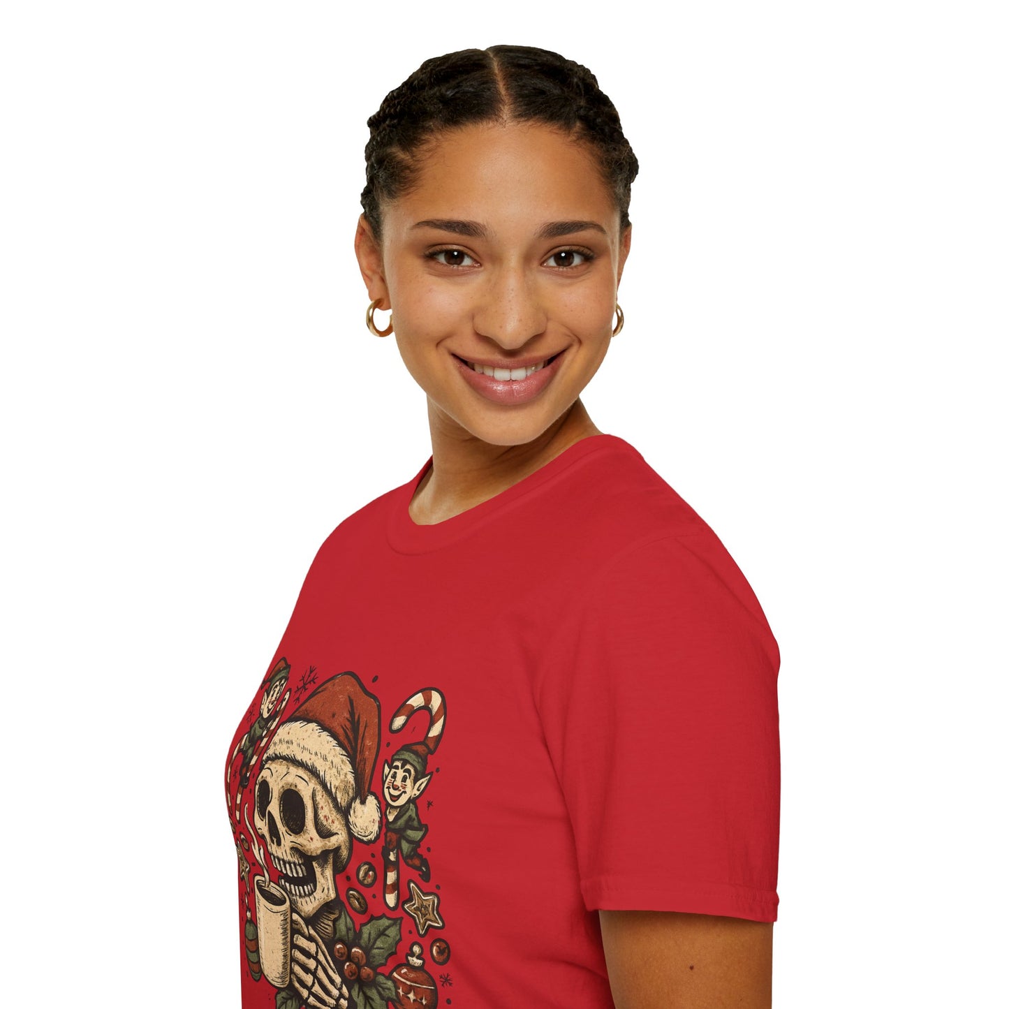 Santa Fuel – Dark Roast Christmas Unisex T-Shirt