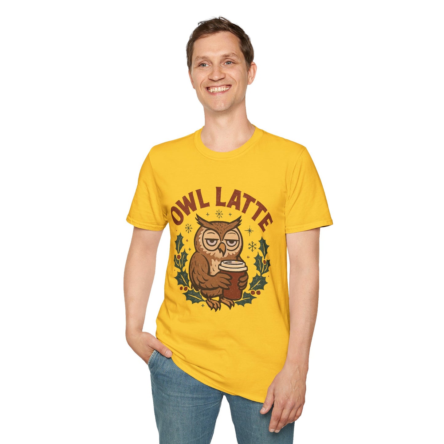 Owl Latte – Night Shift Fuel Unisex T-Shirt