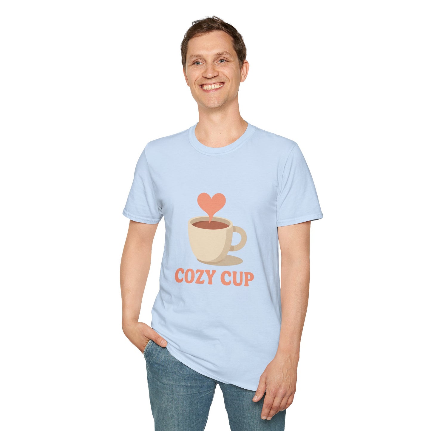 Cozy Cup – Minimalist Coffee Mood Unisex T-Shirt