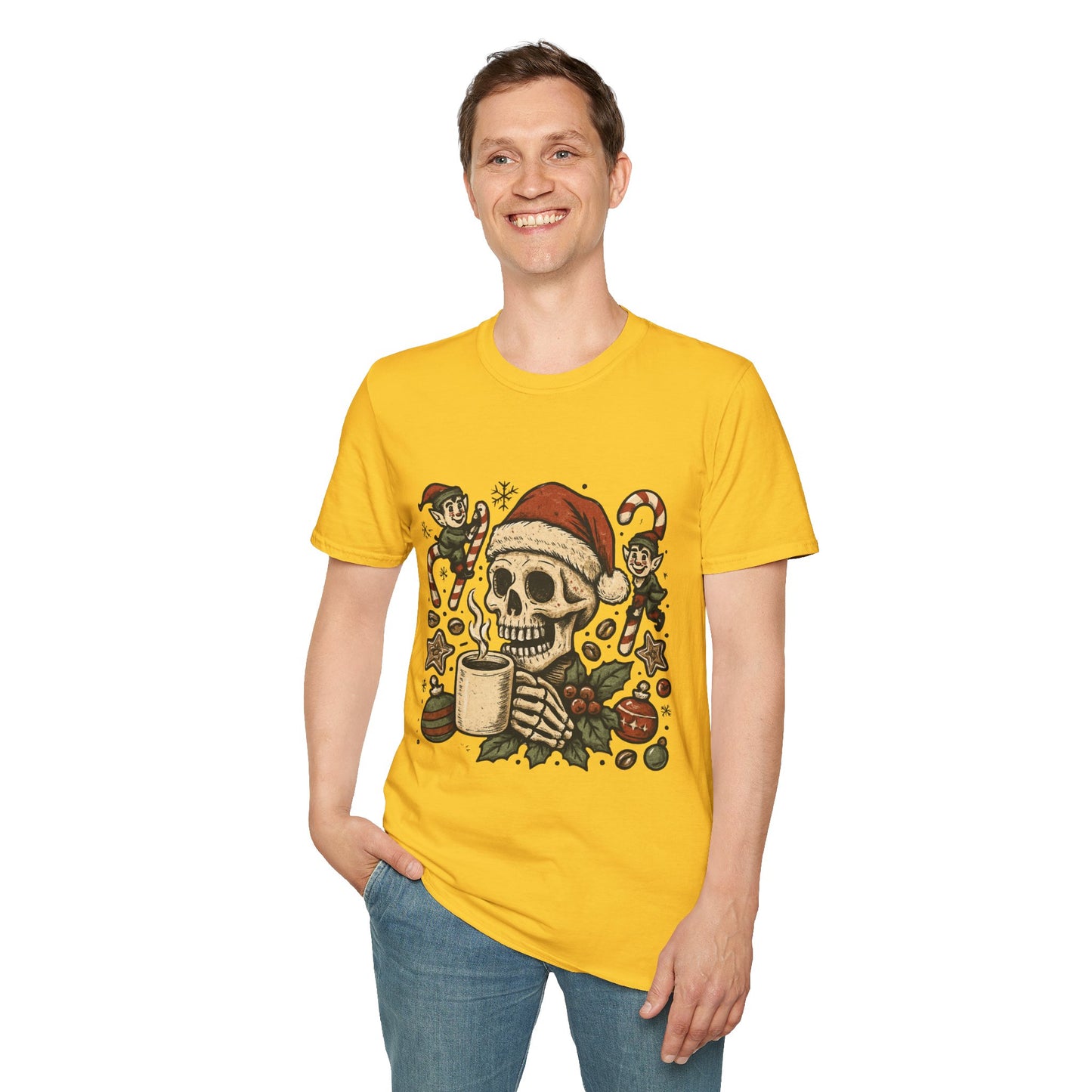 Santa Fuel – Dark Roast Christmas Unisex T-Shirt