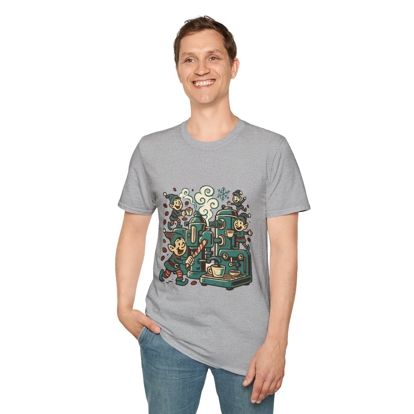 Brewstorm – Unisex Holiday Coffee Chaos T-Shirt