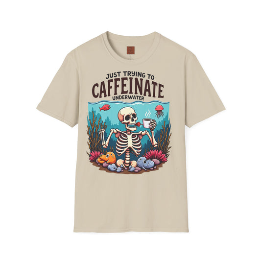 Skeleton under water