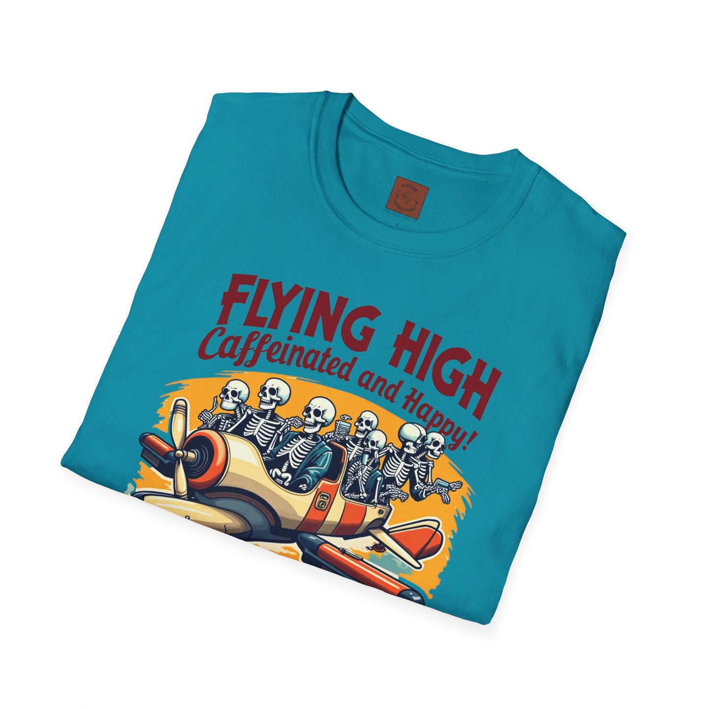 Caffeinated Flight Crew | First-Class Coffee Ride Tee