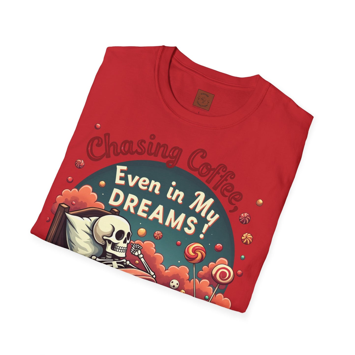 Chasing Coffee Even in My Dreams | Sleepy Skeleton Tee