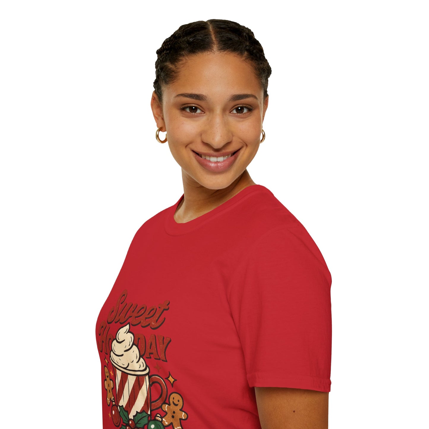 Sweet Holiday – Festive Coffee Vibes Unisex T-Shirt