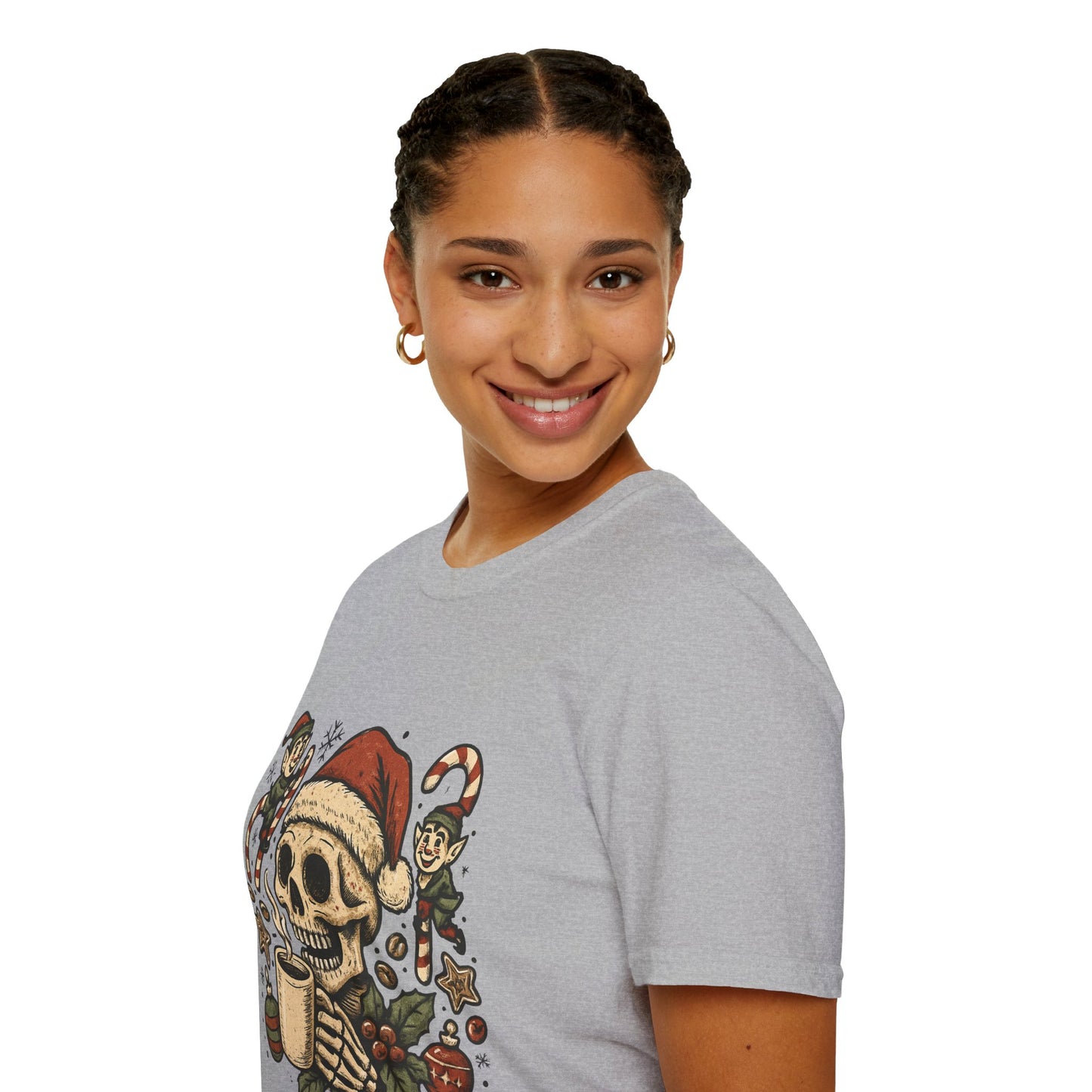 Santa Fuel – Dark Roast Christmas Unisex T-Shirt