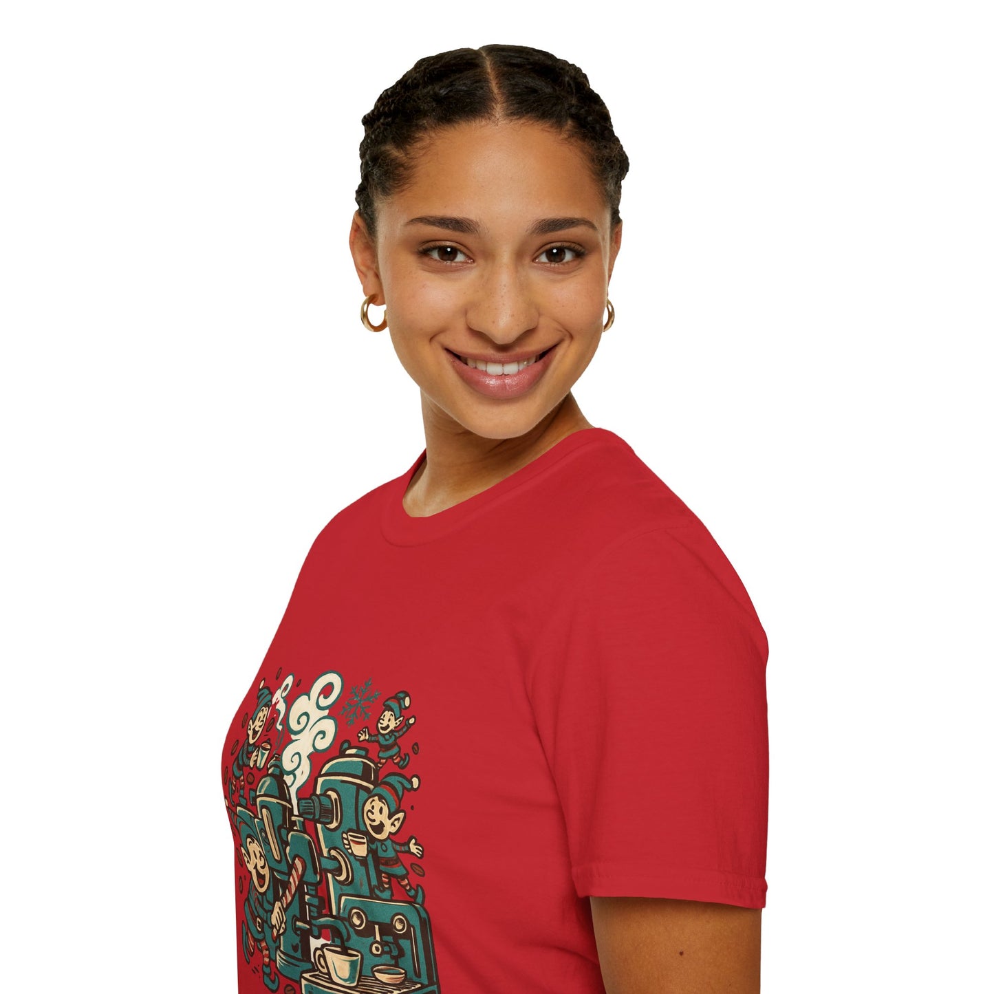 Brewstorm – Unisex Holiday Coffee Chaos T-Shirt