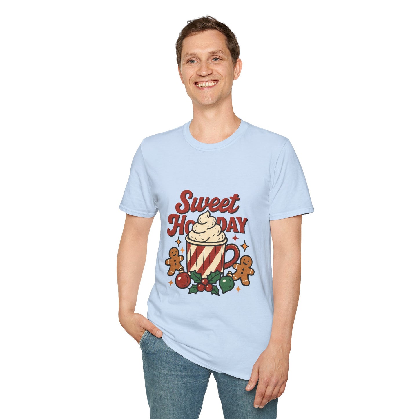 Sweet Holiday – Festive Coffee Vibes Unisex T-Shirt