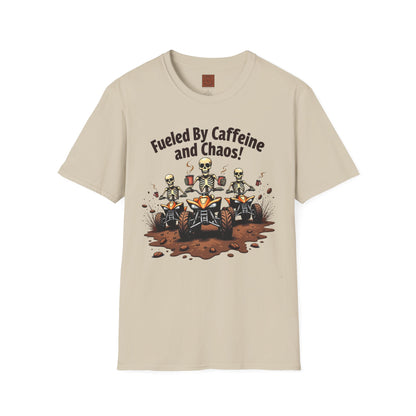 Fueled by Caffeine & Chaos | Skeleton Riders Tee