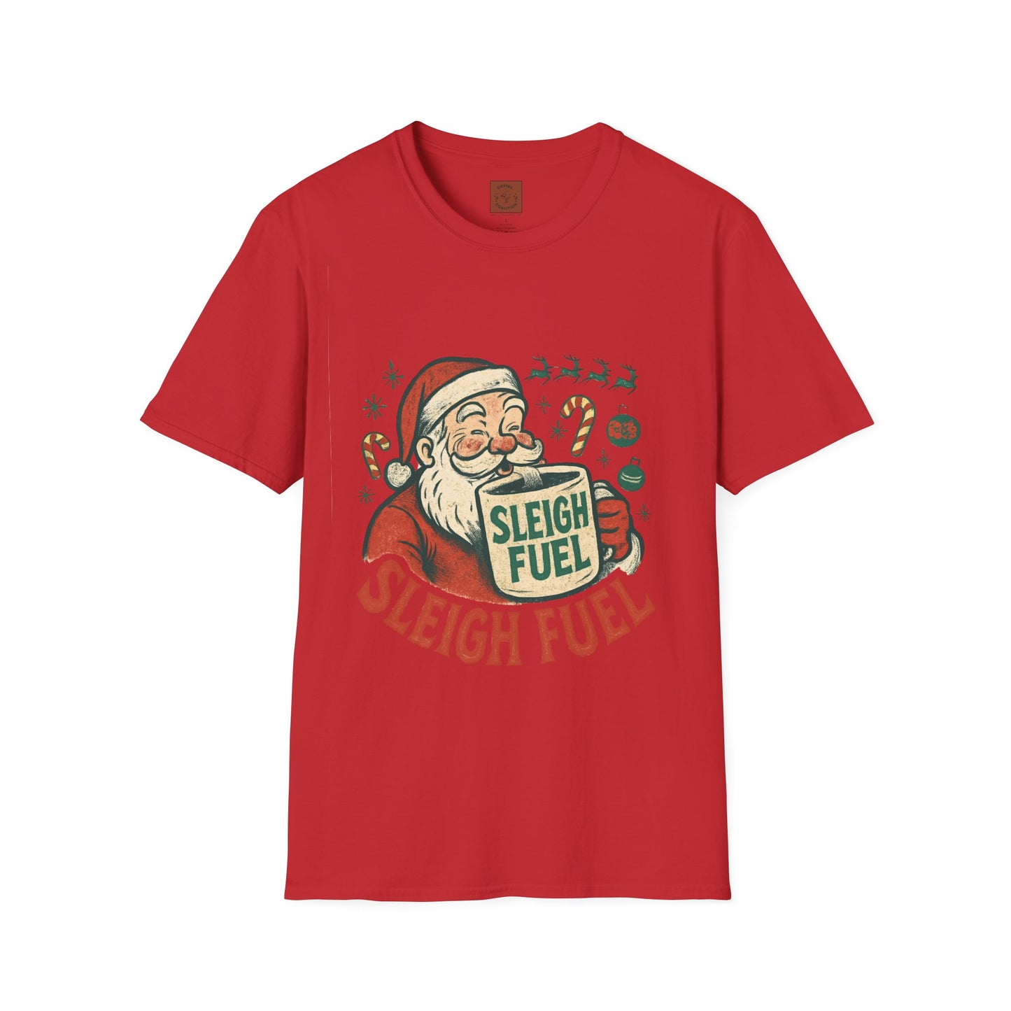 Sleigh Fuel | Funny Santa Christmas Coffee Unisex T-Shirt