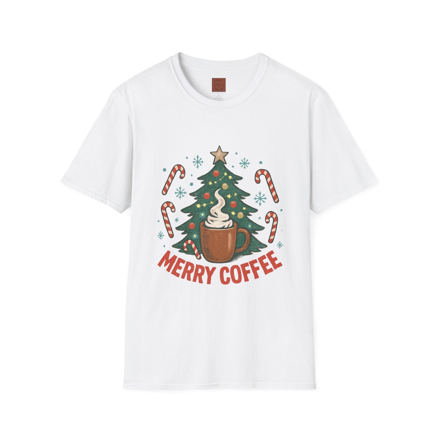 Merry Coffee | Festive Holiday Coffee Lover Unisex T-Shirt