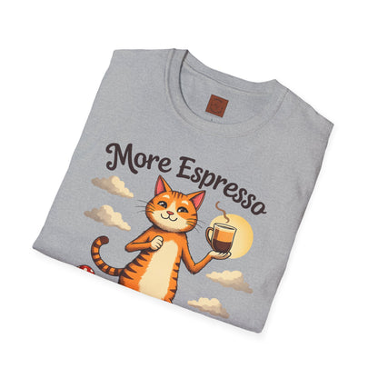 More Espresso, Less Depresso | Coffee Cat Vibes Tee