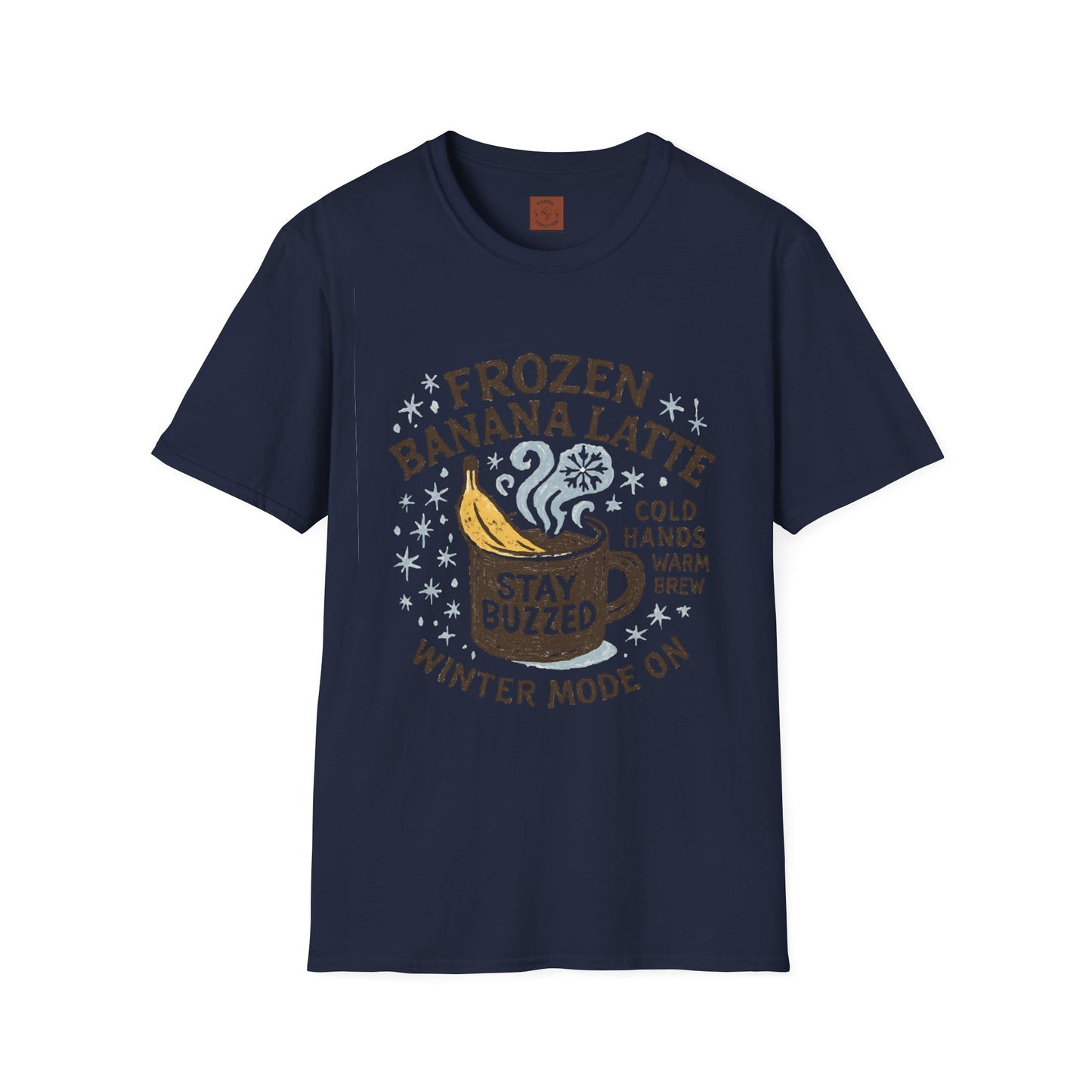 Frozen Banana Latte | Funny Winter Coffee Lover Unisex T-Shirt