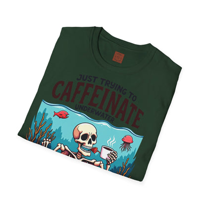 Skeleton under water