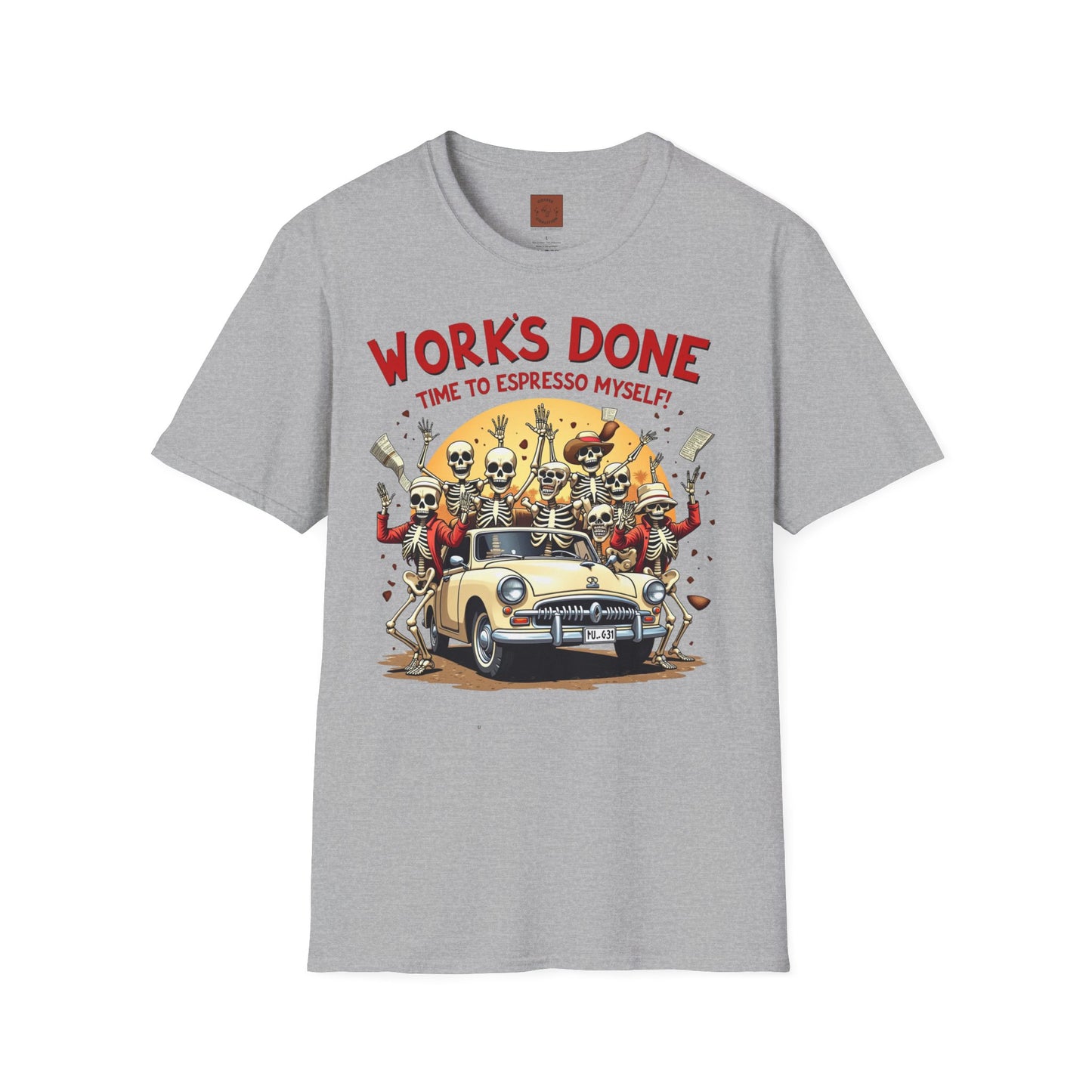 Work’s Done, Time to Espresso Myself | Weekend Coffee Skeleton Tee