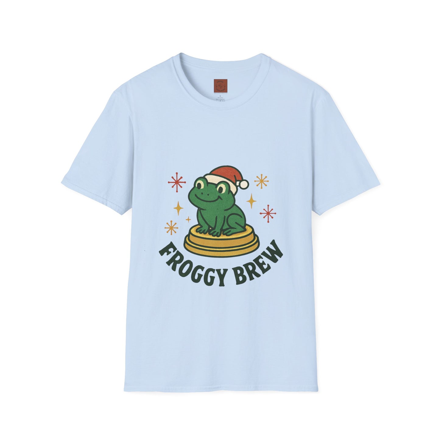 Froggy Brew | Funny Christmas Coffee Lover Unisex T-Shirt