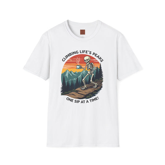 Climbing Life’s Peaks One Sip at a Time | Mountain Brew Skeleton Tee