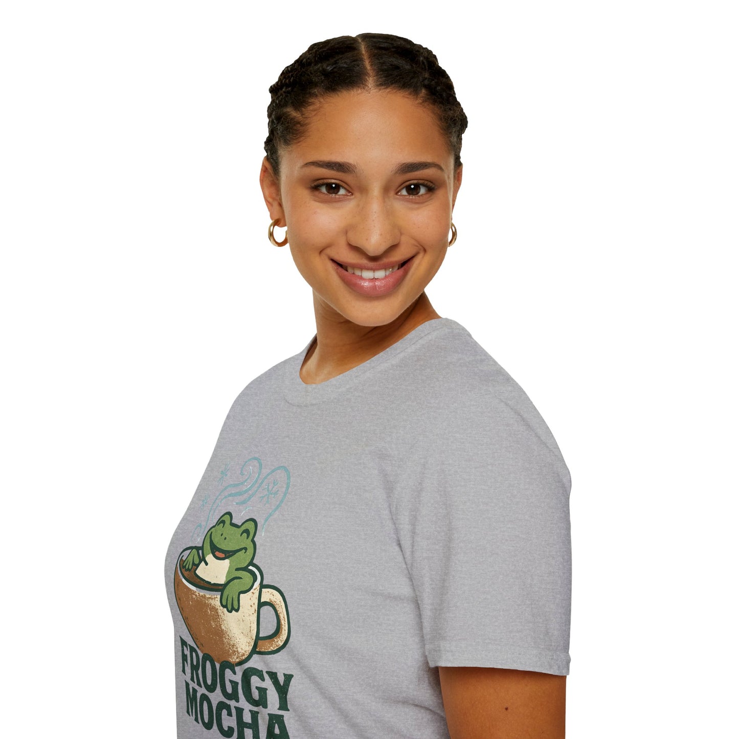 Froggy Mocha | Cute Christmas Coffee Lover Unisex T-Shirt