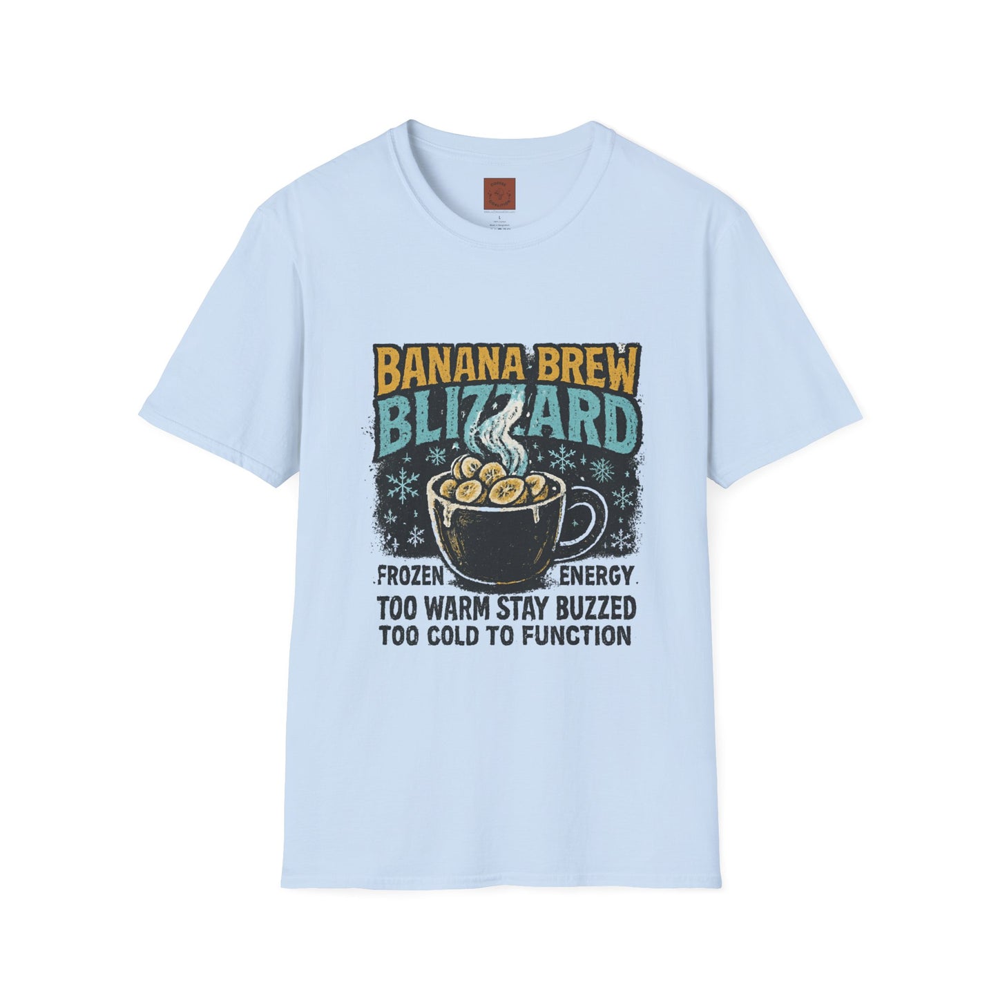 Banana Brew Blizzard | Funny Christmas Coffee Lover Unisex T-Shirt