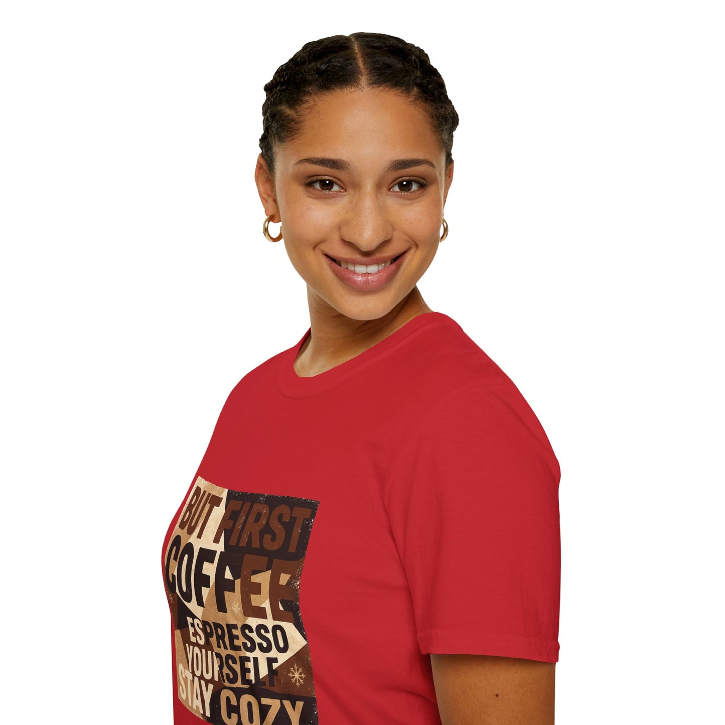 But First Coffee | Cozy Christmas Espresso Lover Unisex T-Shirt