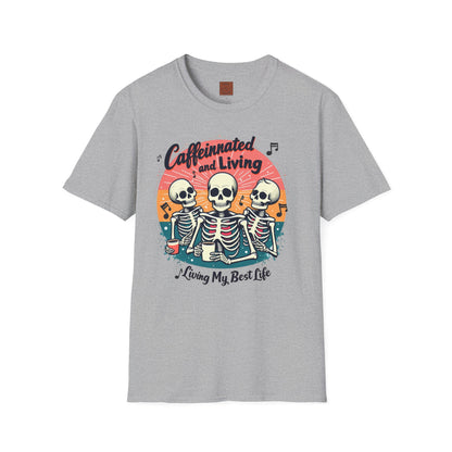 Caffeinated & Living | Best Life Brew Crew Tee