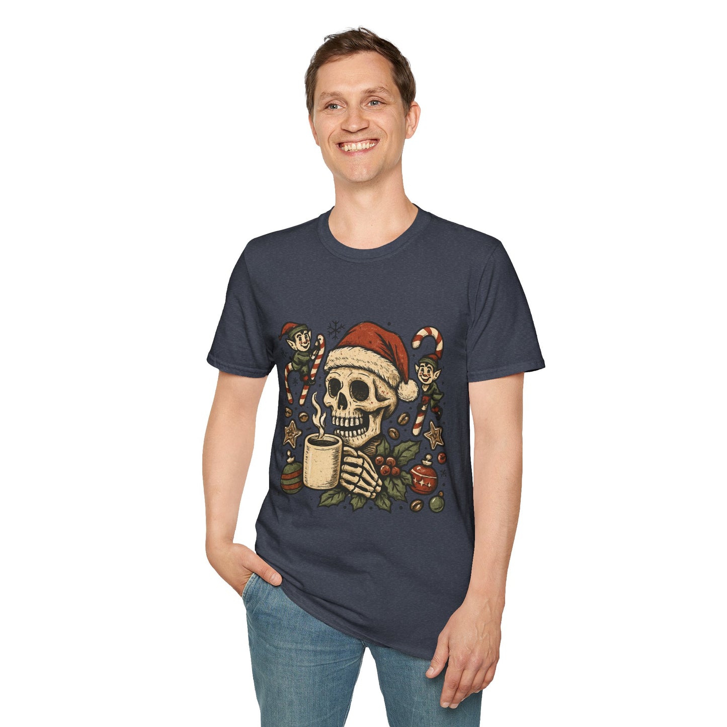 Deadly Good Brew | Funny Gothic Christmas Coffee Unisex T-Shirt