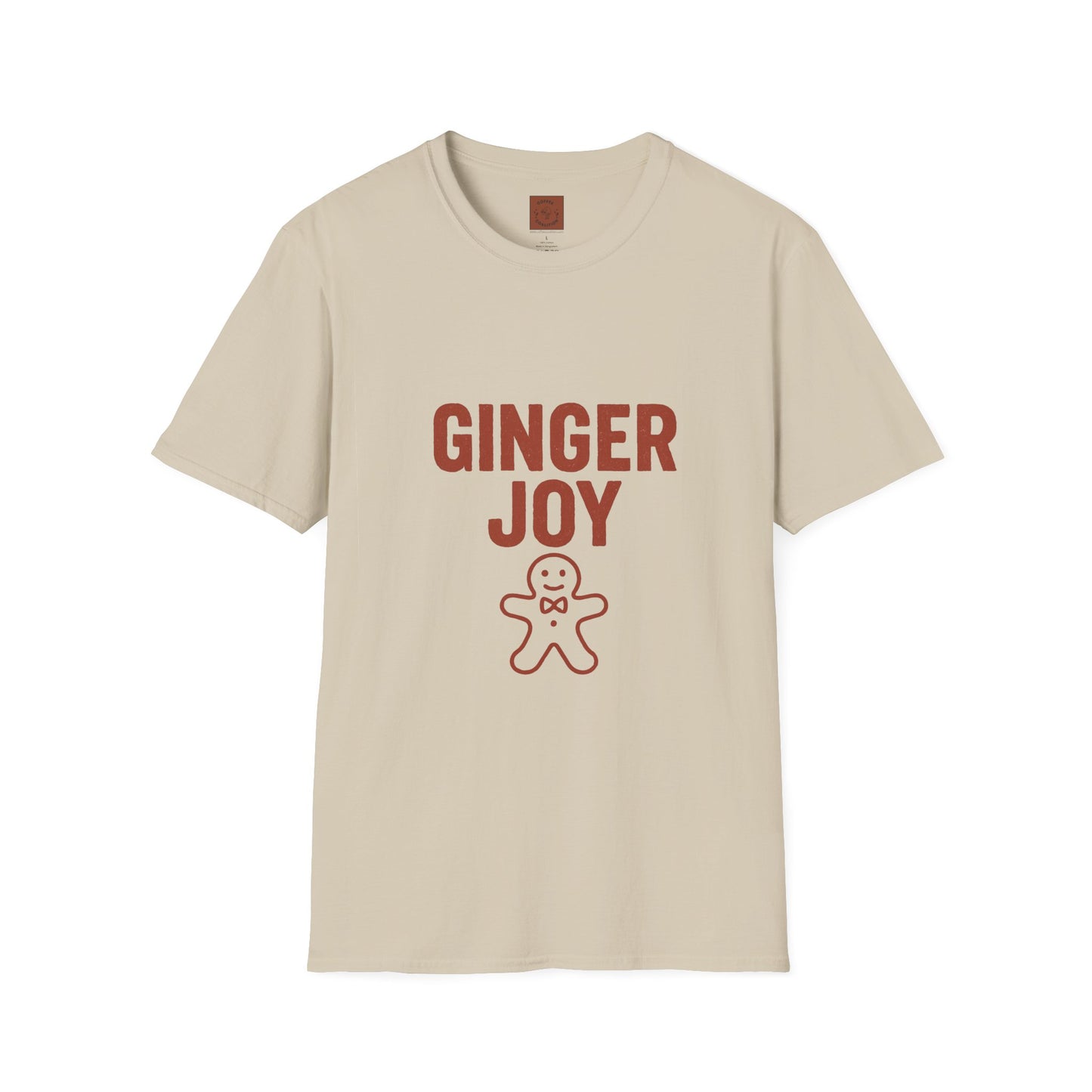 Ginger Joy | Minimal Christmas Cookie Coffee Unisex T-Shirt