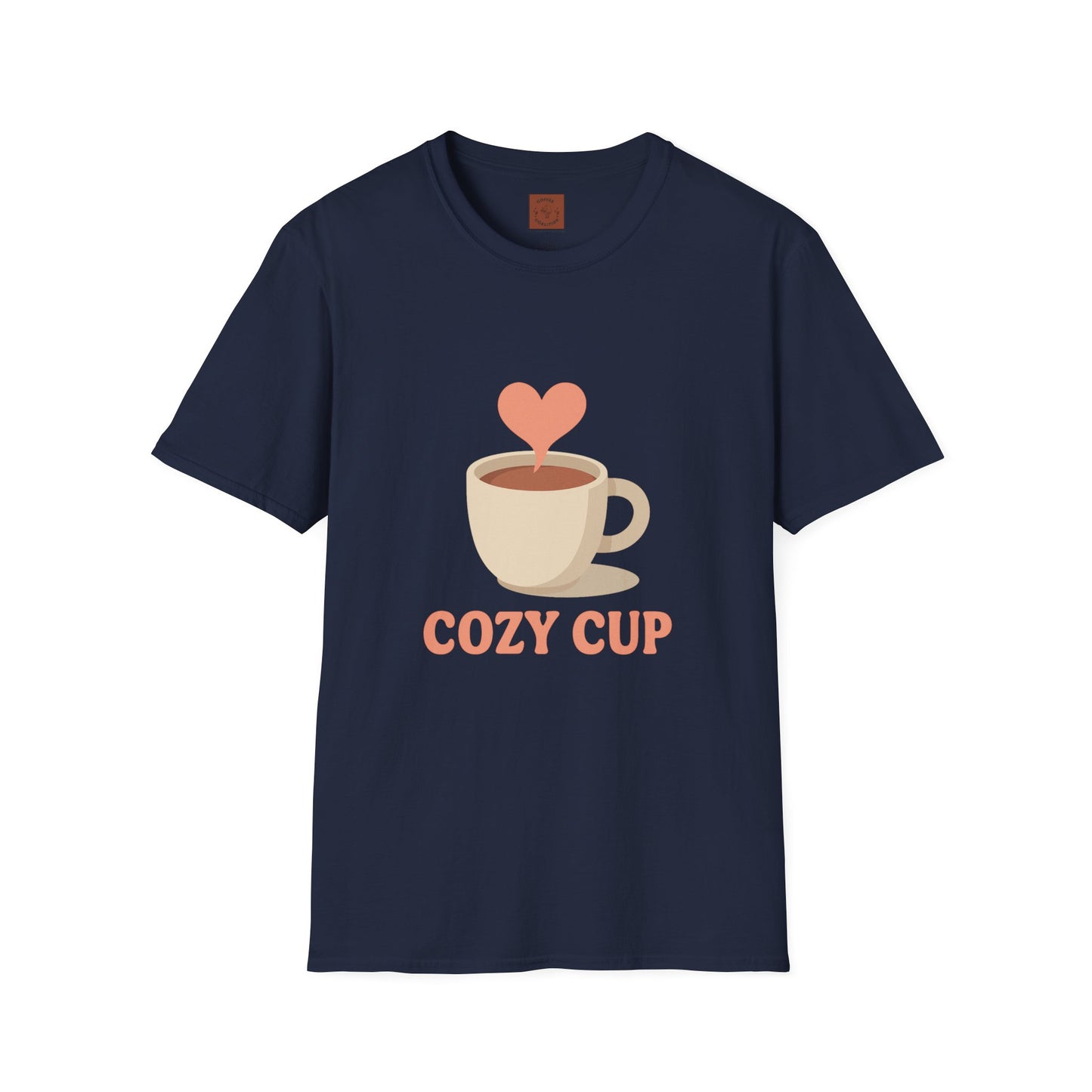 Cozy Cup – Unisex Cute Coffee Lover T-Shirt