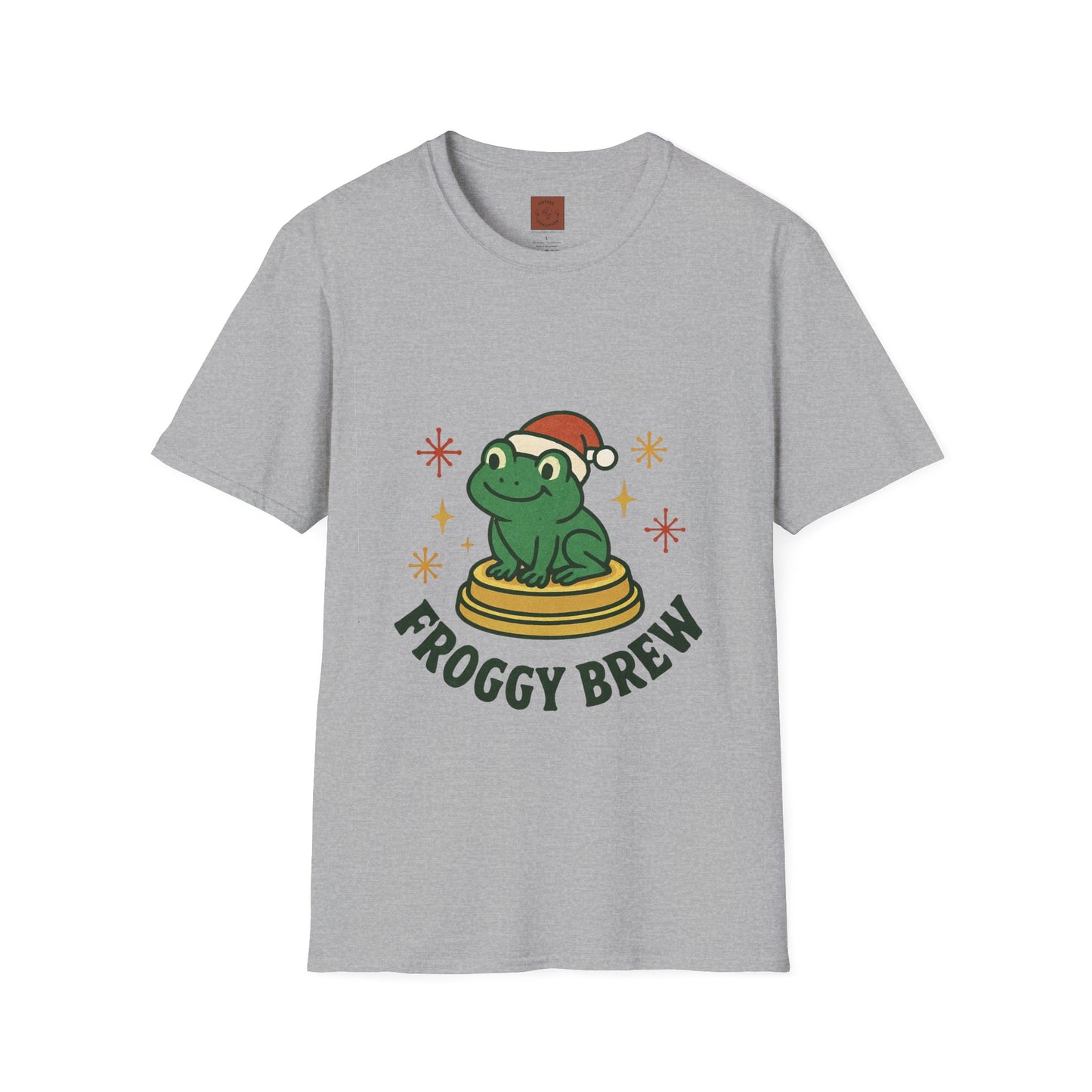 Froggy Brew | Funny Christmas Coffee Lover Unisex T-Shirt