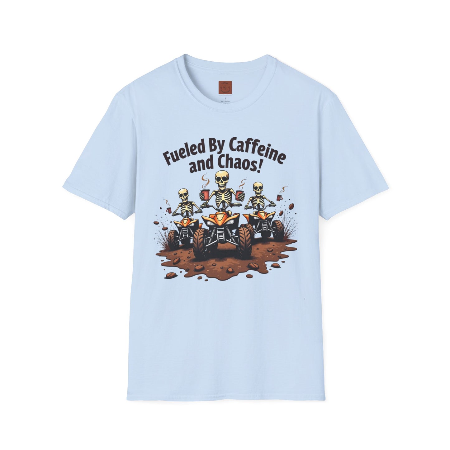 Fueled by Caffeine & Chaos | Skeleton Riders Tee
