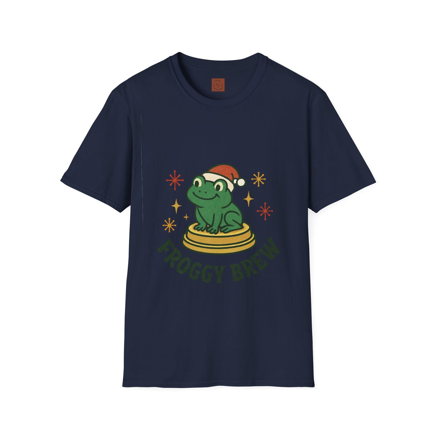 Froggy Brew | Funny Christmas Coffee Lover Unisex T-Shirt