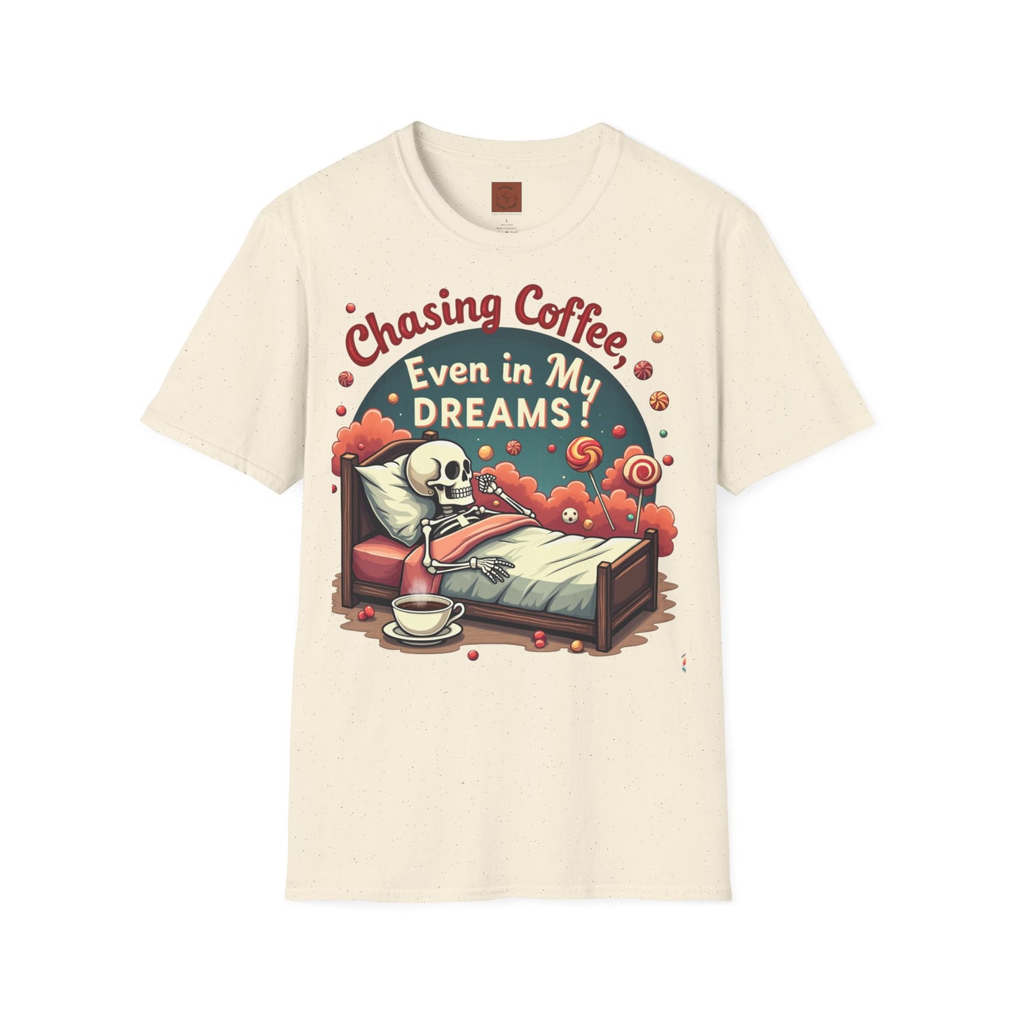 Chasing Coffee Even in My Dreams | Sleepy Skeleton Tee
