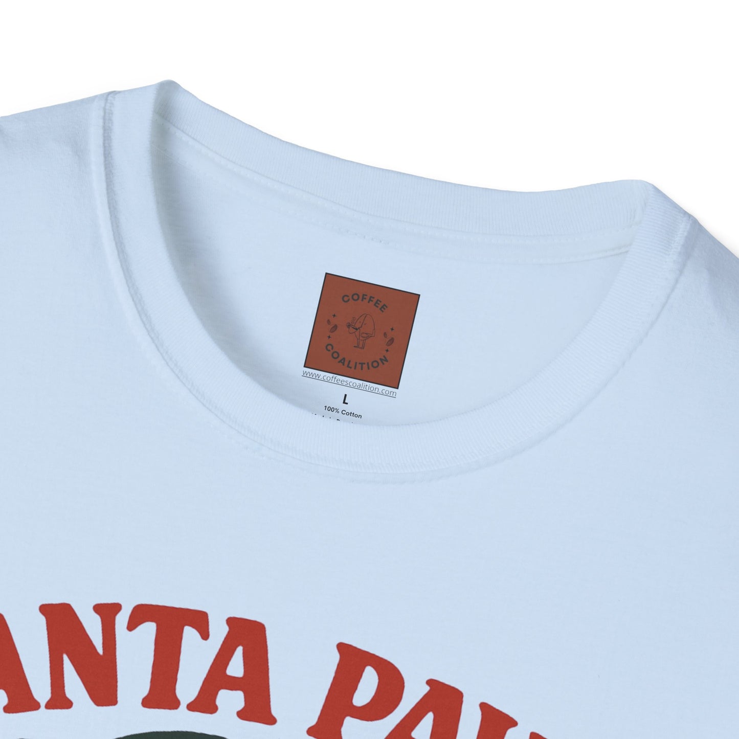 Santa Paws Coffee | Funny Dog Coffee Lover Christmas Unisex T-Shirt