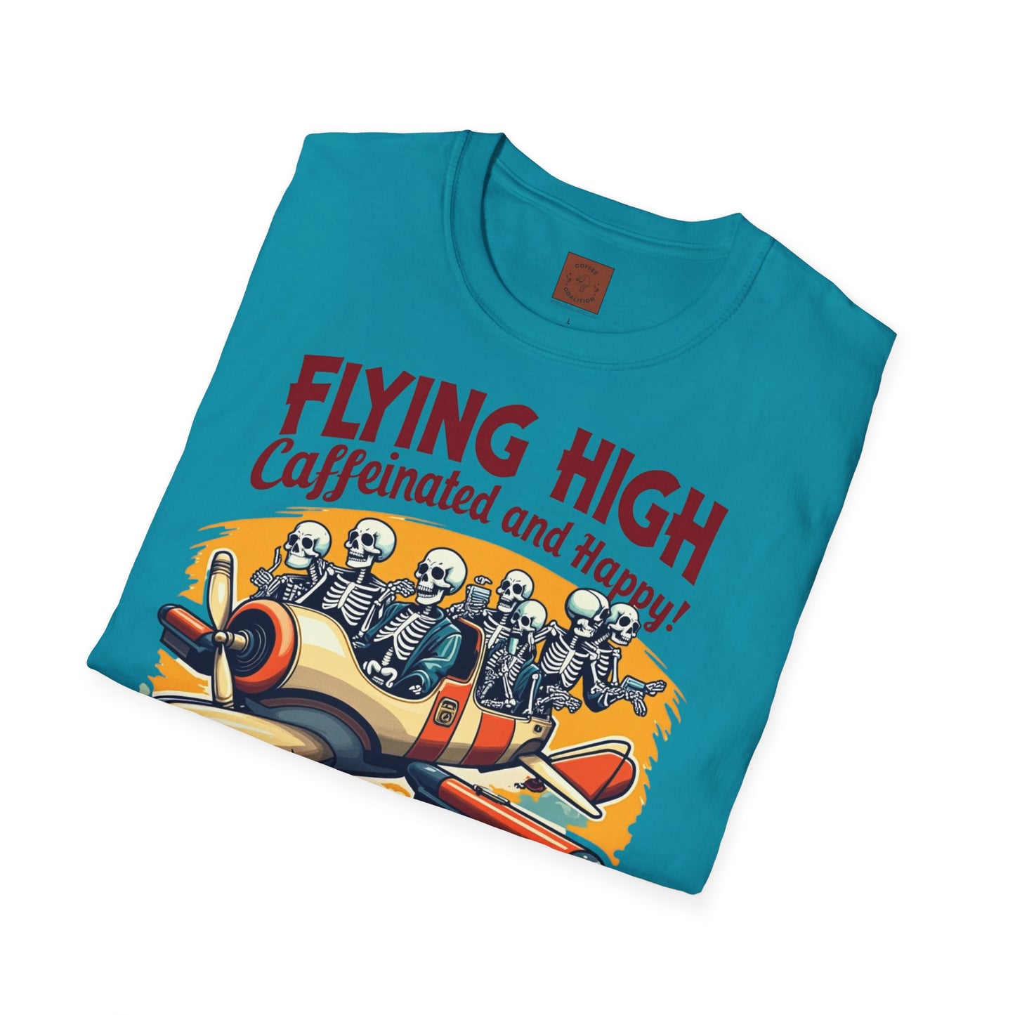 Caffeinated Flight Crew | First-Class Coffee Ride Tee