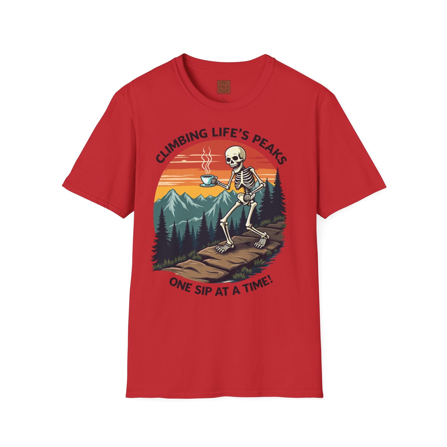 Climbing Life’s Peaks One Sip at a Time | Mountain Brew Skeleton Tee