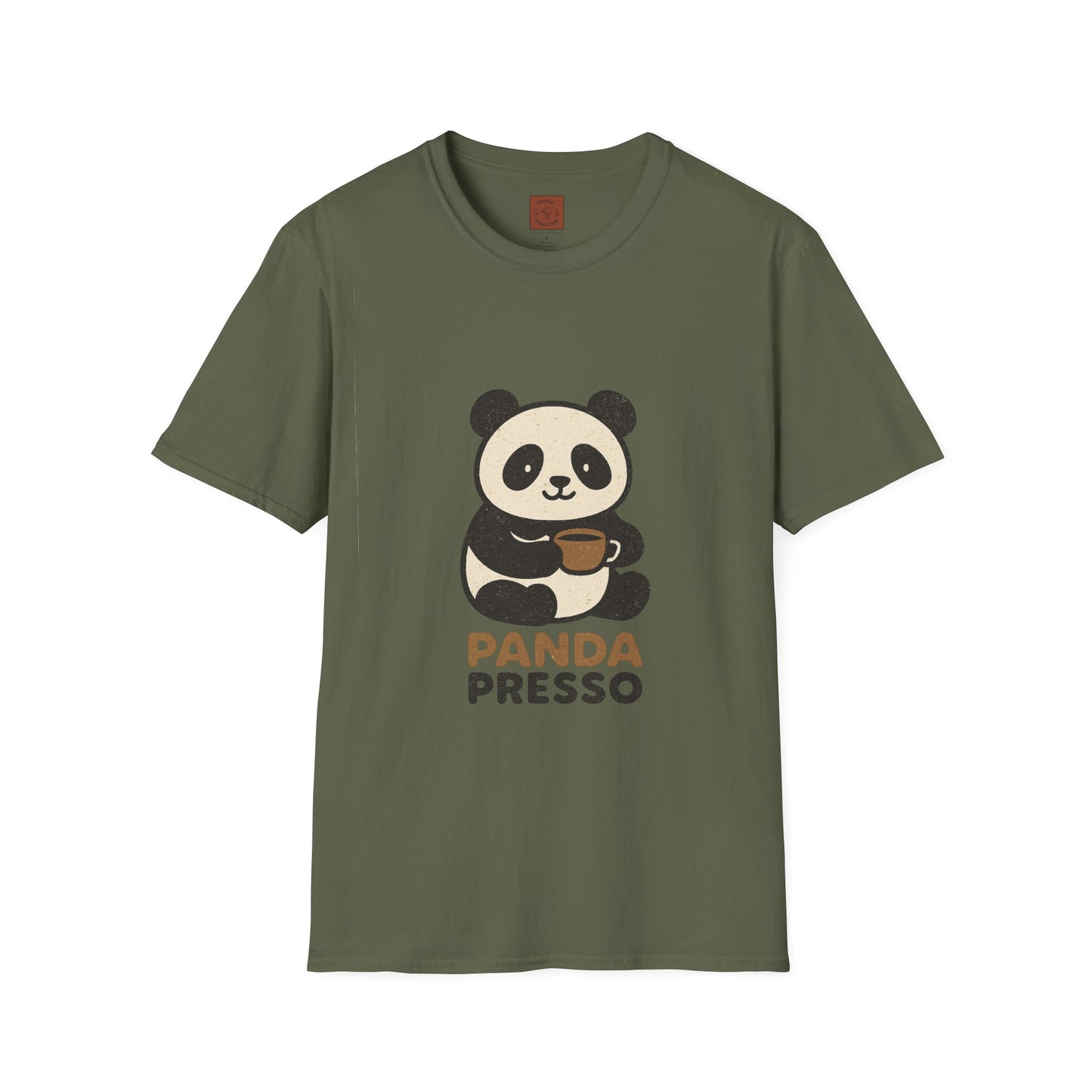Panda Presso | Cute Coffee Lover Unisex T-Shirt