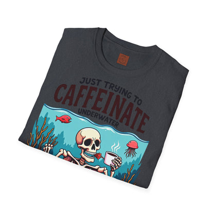 Skeleton under water