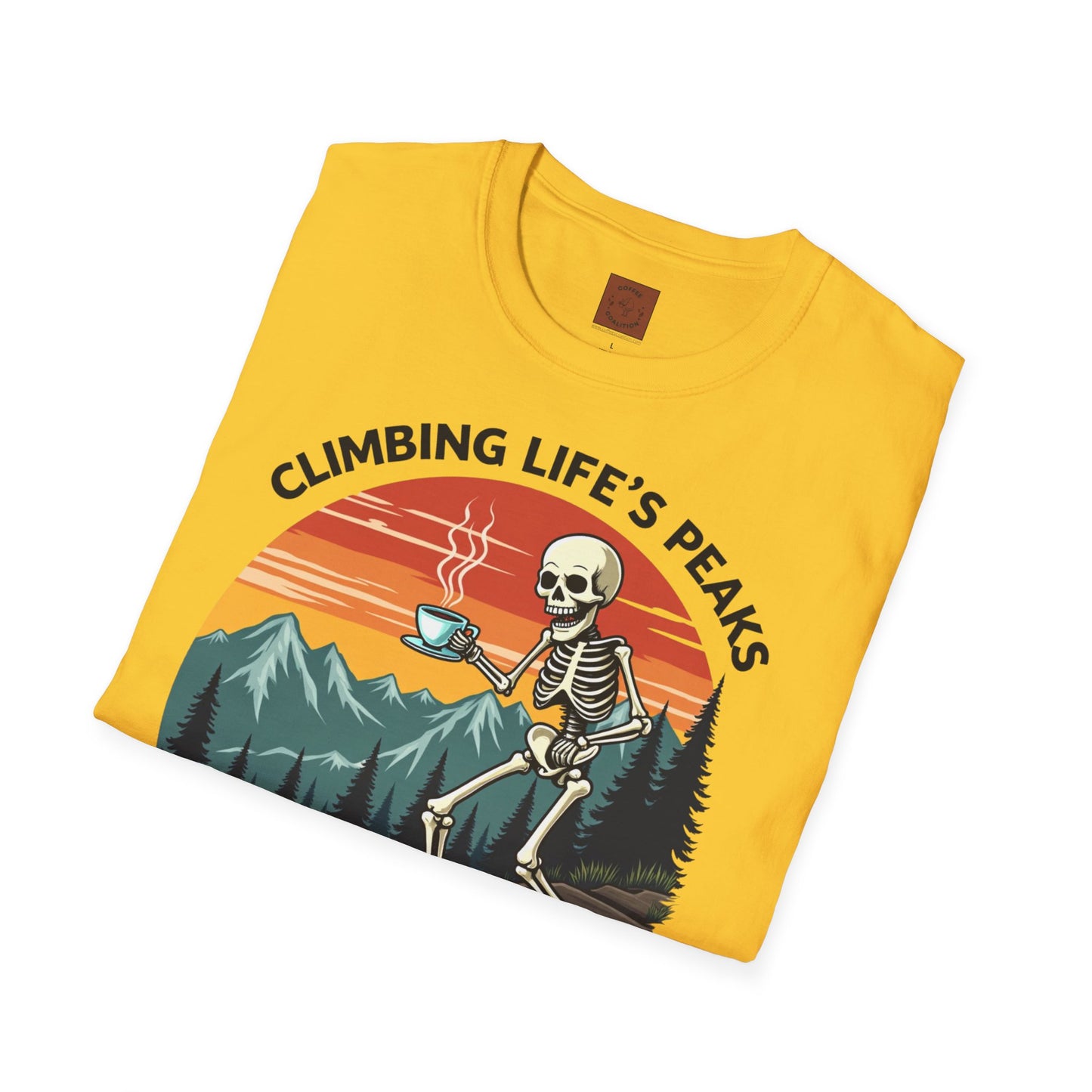 Climbing Life’s Peaks One Sip at a Time | Mountain Brew Skeleton Tee