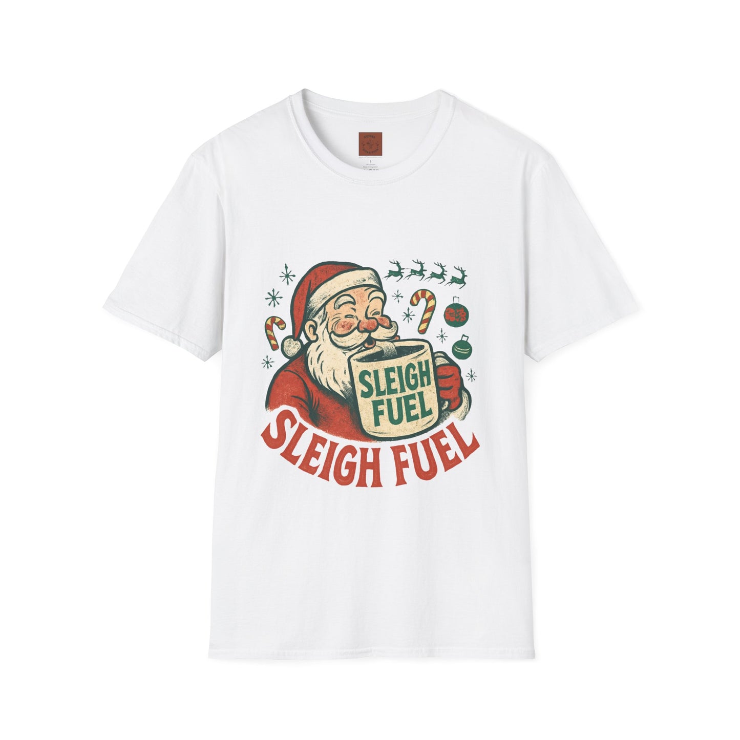 Sleigh Fuel | Funny Santa Christmas Coffee Unisex T-Shirt