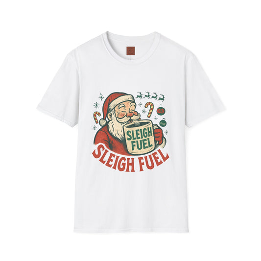 Sleigh Fuel | Funny Santa Christmas Coffee Unisex T-Shirt