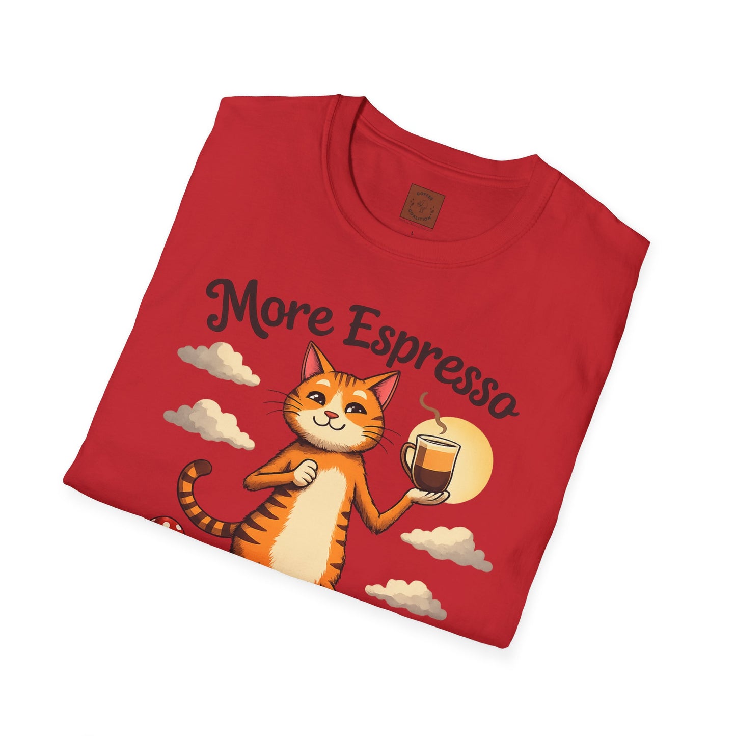 More Espresso, Less Depresso | Coffee Cat Vibes Tee