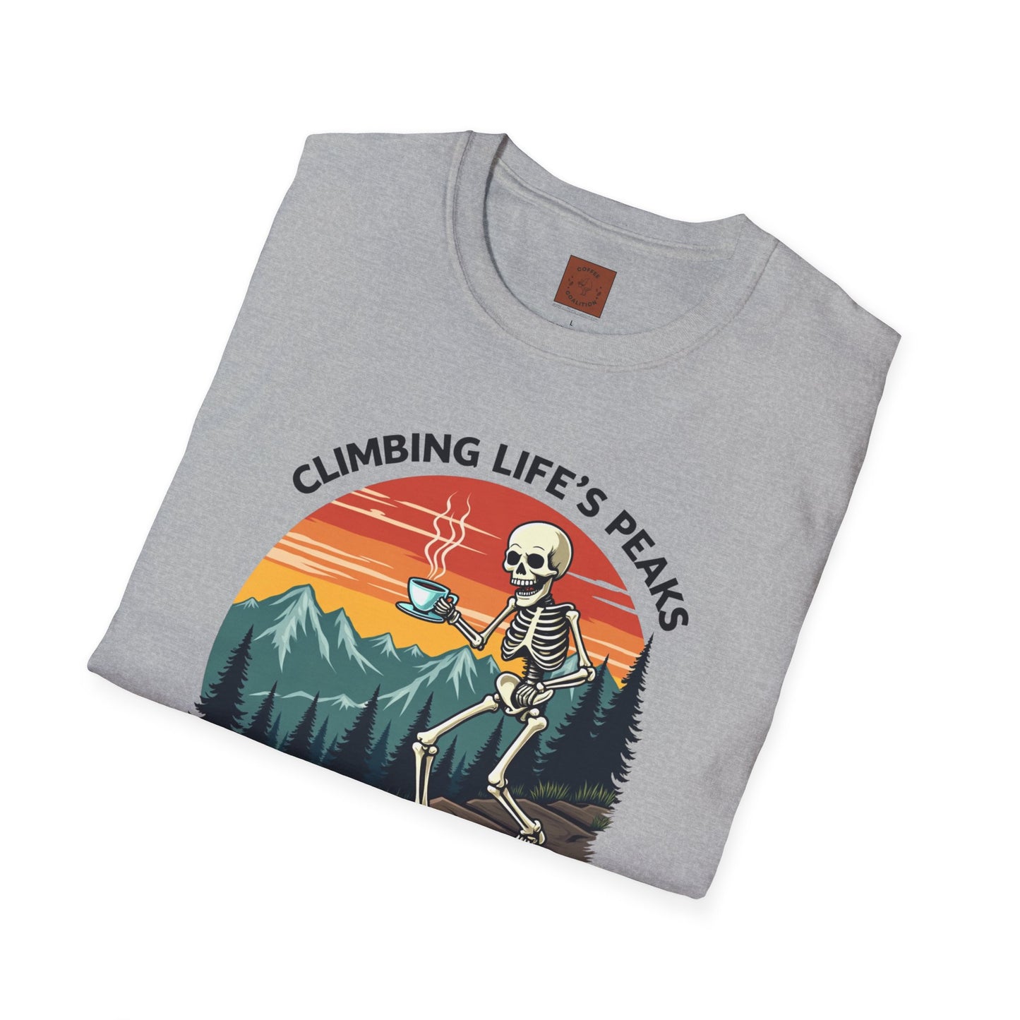 Climbing Life’s Peaks One Sip at a Time | Mountain Brew Skeleton Tee