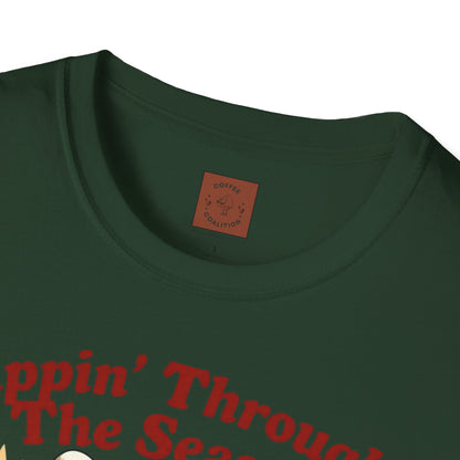 Sippin’ Through the Seasons | Year-Round Coffee Skeleton Tee